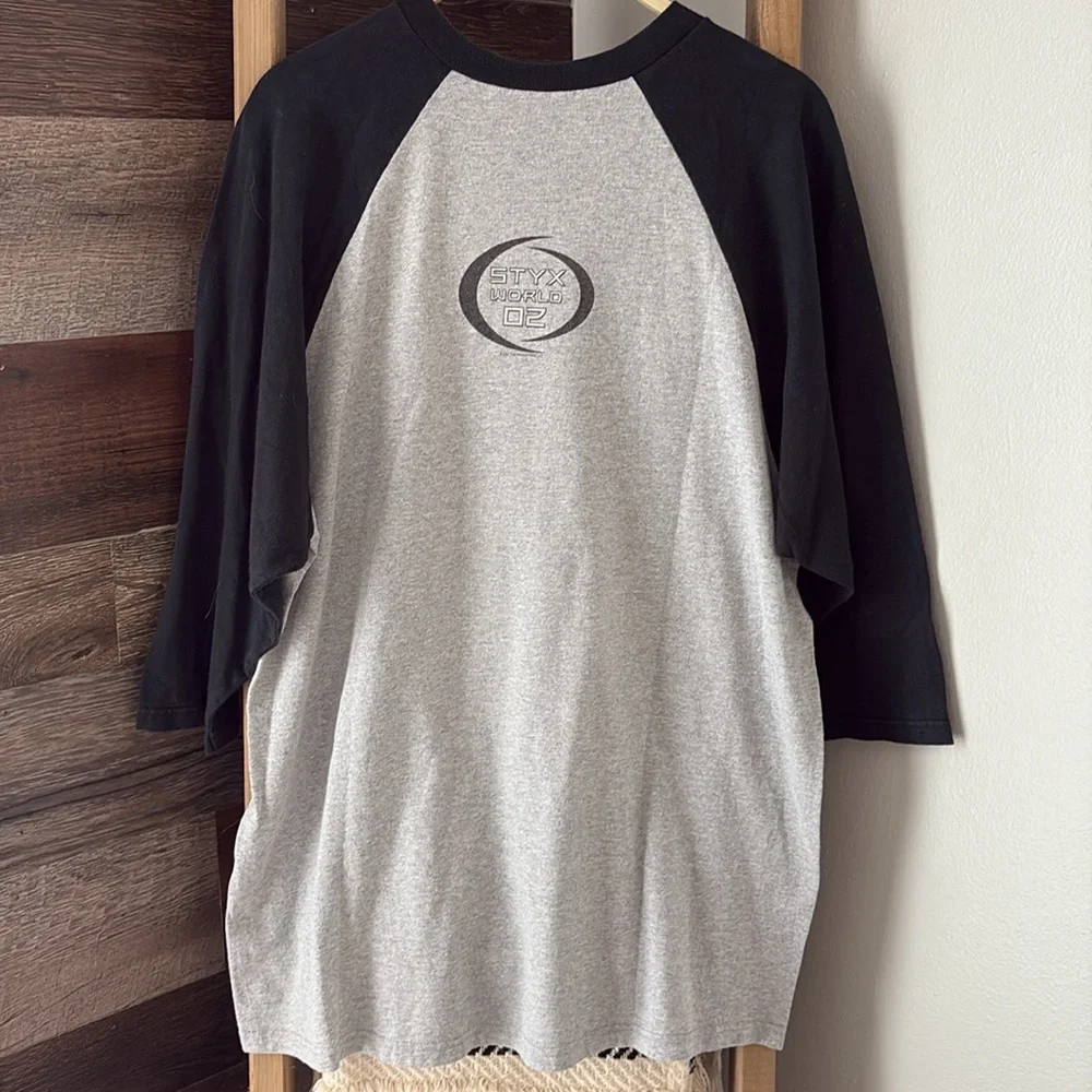 2002 Styx World Raglan Tee - Picture 2 of 5